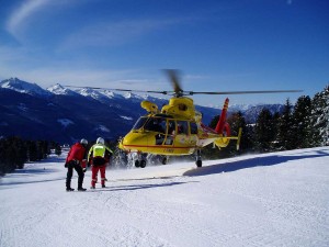 L'elicottero del Soccorso alpino