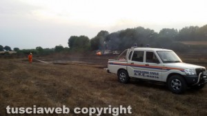 Marta - In fiamme una baracca, una barca, due roulotte e un trattore