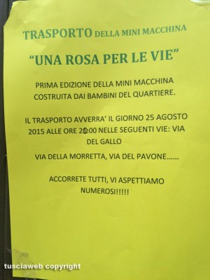 Viterbo - La macchina di santa Rosa del quartiere San Faustino