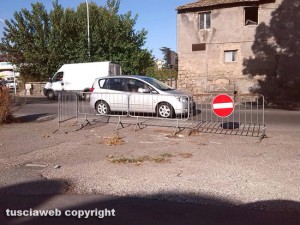 Viterbo - L'incrocio tra via Villanova e il cimitero