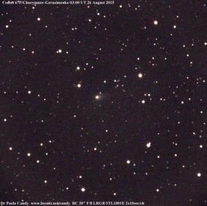 La cometa 67P/Churyumov-Gerasimenko
