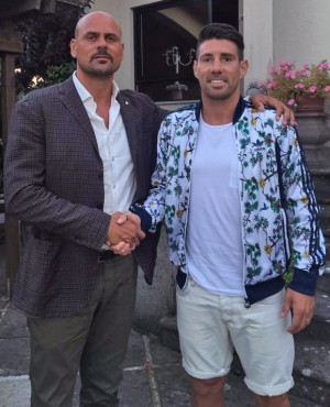 Sport - Calcio - Viterbese - Claudio Matias Cuffa con Alessandro Luci, direttore sportivo gialloblù