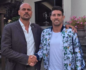 Sport - Calcio - Viterbese - Claudio Matias Cuffa con Alessandro Luci, direttore sportivo gialloblù