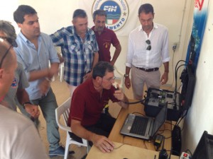 Vigili del fuoco - La postazione per il soccorso in mare con attrezzature Tas (Topografia applicata al soccorso)