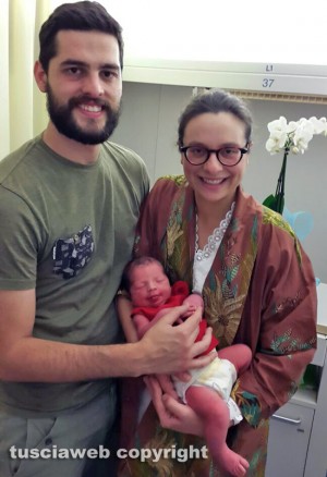 Francesco Leone Meschini con babbo e mamma