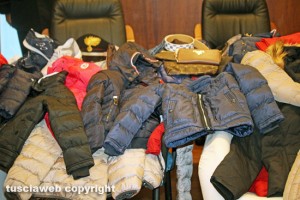Il materiale sequestrato