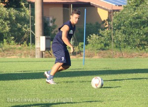 Sport - Calcio - Viterbese - Lorenzo Pace nel primo giorno di ritiro