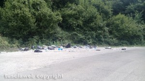 Il fontanile di Fiescoli tra erba altissima e immondizia