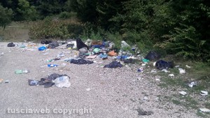 Il fontanile di Fiescoli tra erba altissima e immondizia