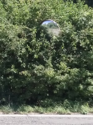 Viterbo - La situazione al terzo chilometro della strada provinciale Cimina