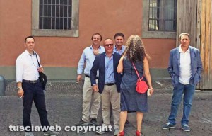 Viterbo - I consiglieri di minoranza all'uscita dalla prefettura