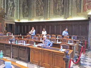 Viterbo - Il consiglio comunale deserto