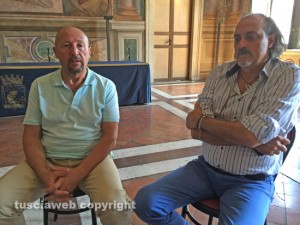 Viterbo - I consiglieri Sergio Insogna e Chicco Moltoni