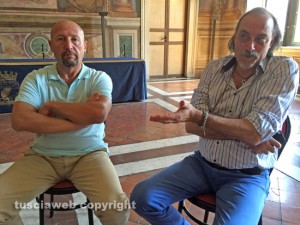 Viterbo - I consiglieri Sergio Insogna e Chicco Moltoni