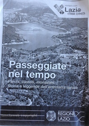 La brochure di VisitLazio che colloca Bolsena e Acquapendente in provincia di Roma 