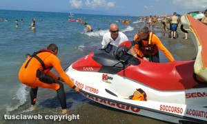 Un salvataggio in mare