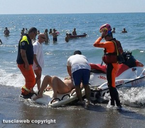 Un salvataggio in mare