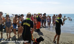 Un salvataggio in mare
