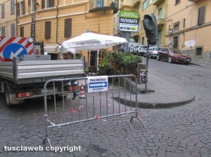 Viterbo - Lavori in via Matteotti