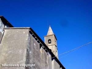 Valentano - Il campanile della chiesa S. Giovanni Evangelista