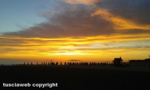 Tarquinia - Il tramonto sul mare