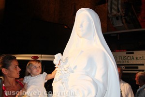 Macchina di santa Rosa - Gloria a san Sisto  - La benedizione della statua