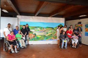 Tarquinia - Il murales simbolo della mostra