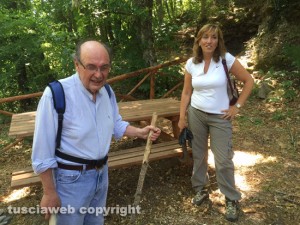 In cammino sulle vie dell’esilio di Santa Rosa - Mario Latilla con la guida Annarita Properzi