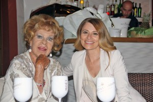 Silvana Pampanini all'Hotel Salus Terme con l'imprenditrice Tiziana Governatori