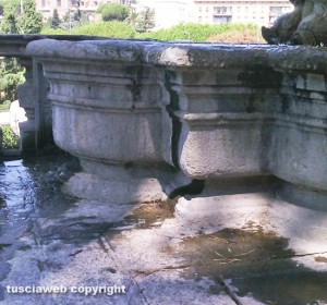 Viterbo - Le condizioni in cui versa il giardino di Palazzo dei Priori