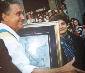 Acquapendente - Nello Celestini riceve il quadro