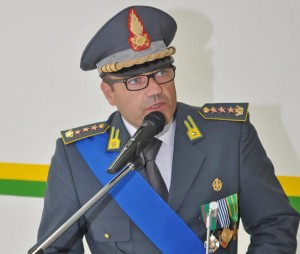 Il comandante provinciale della guardia di finanza, Giosuè Colella