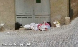 Canino - Rifiuti tra via Concordia e via Legnano