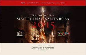 Macchina di santa Rosa - Il sito del trasporto 2015 con il vecchio modello, Fiore del Cielo - Clicca sulla foto per ingrandire