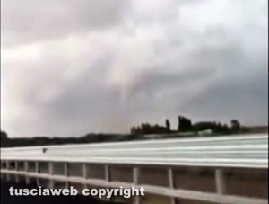 Tromba d'aria a Civitavecchia