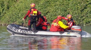 I vigili del fuoco in azione