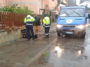 Tarquinia - Allagamenti - I volontari dell’Aeopc al lavoro