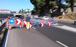 Viterbo - Polizia locale sulla Tangenziale