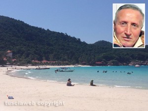 Malesia - L'isola di Pulau Redang e l'accesso alla giungla - Nel riquadro: Gianfranco Cipolloni