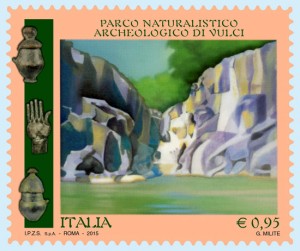 Il francobollo Parco naturalistico archeologico di Vulci