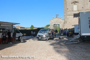 Il set di "The young pope" a Vila Lante