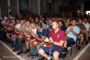 Macchina di santa Rosa - Il raduno dei facchini alla chiesa della Pace