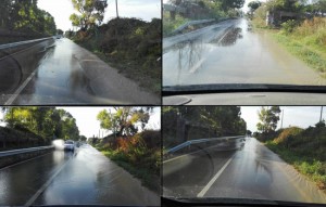 Tarquinia - La Litoranea ore dopo il temporale
