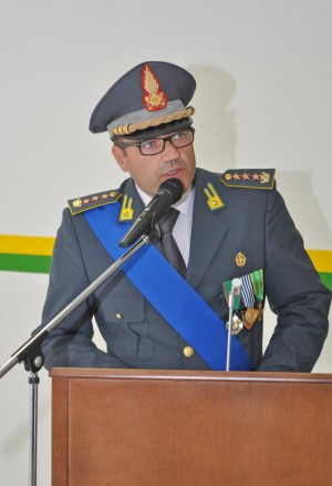 Il comandante provinciale della guardia di finanza, Giosuè Colella