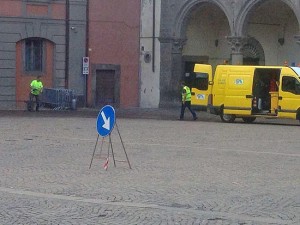 Viterbo - Pulizia straordinaria a piazza del Plebiscito