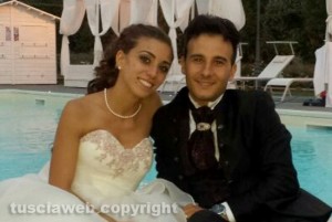 Gli sposi Chiara Pagliaccia e Michele Dottarelli