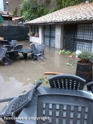 Il ristorante Salicicchia allagato