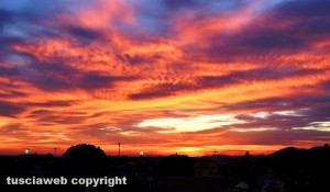 Viterbo - Tramonto su Santa Barbara
