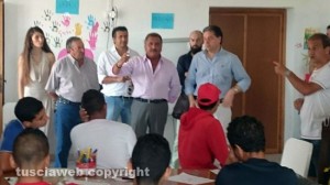 Tessennano - Il consigliere Panunzi (Pd) in visita al centro