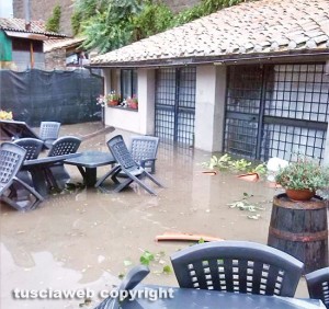 Il ristorante Salicicchia allagato